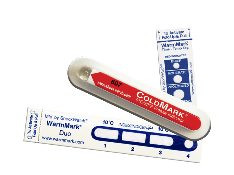 Indicador de Temperatura ColdMark e warmmark